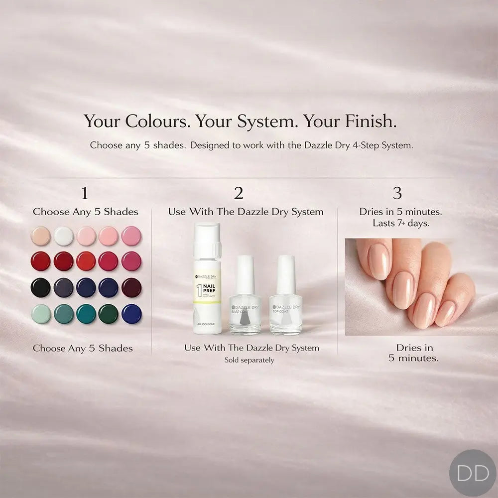 Dazzle Dry Australia & New Zealand Build Your 5-Shade Dazzle Dry Collection