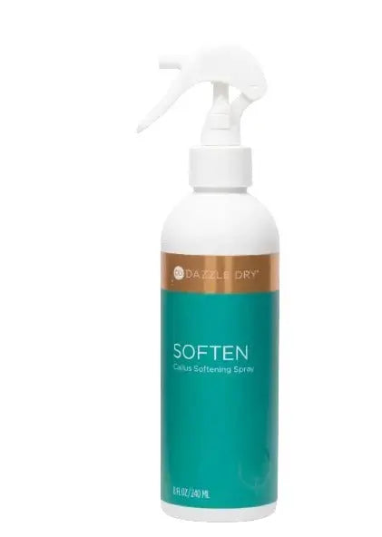 Dazzle Dry Australia & New Zealand SOFTEN (FORMERLY BE SILKY CALLUS) SPRAY LG 8oz